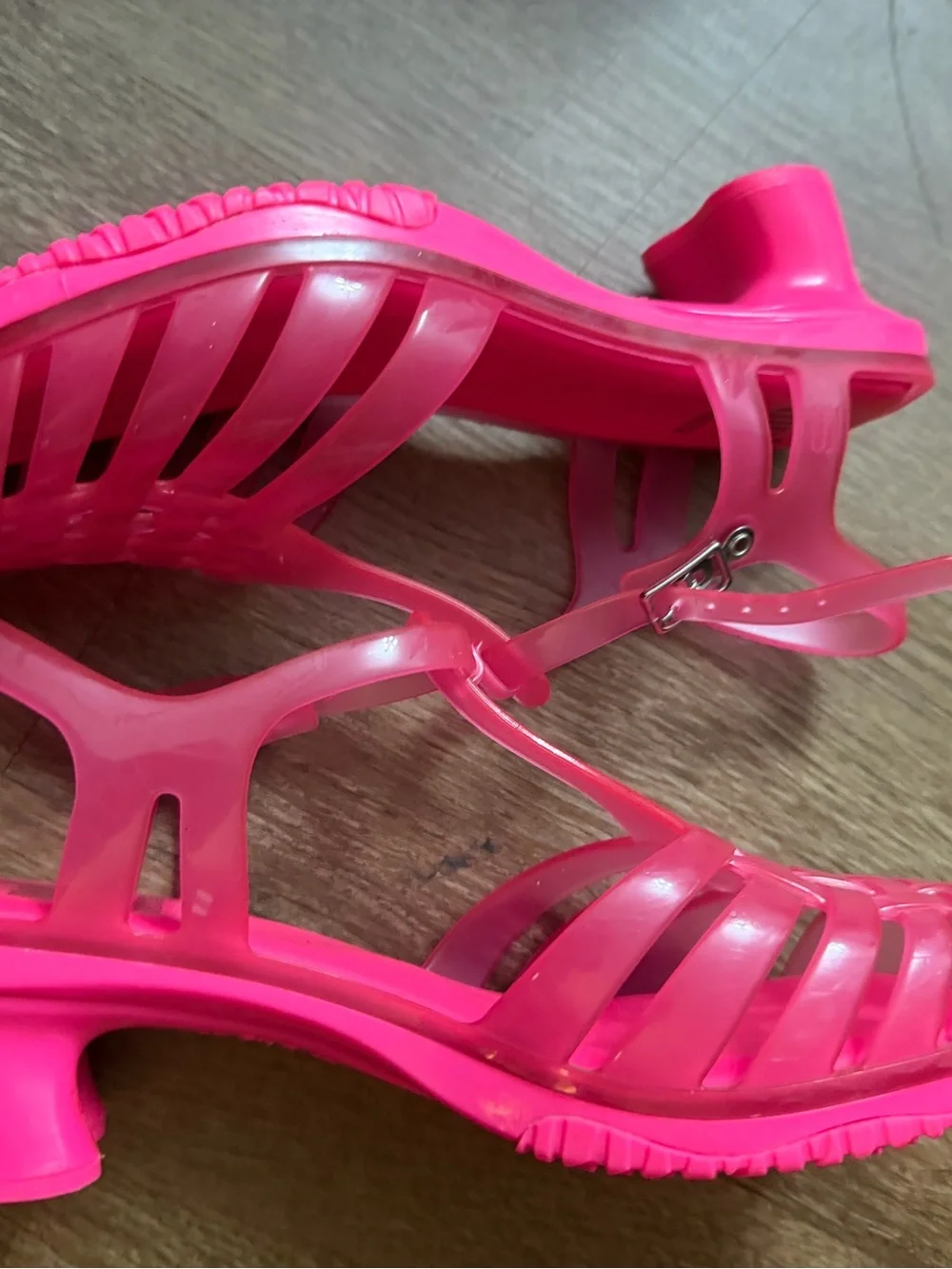 Mini Melissa Vixen Pink Jelly Heeled Sandals - 3